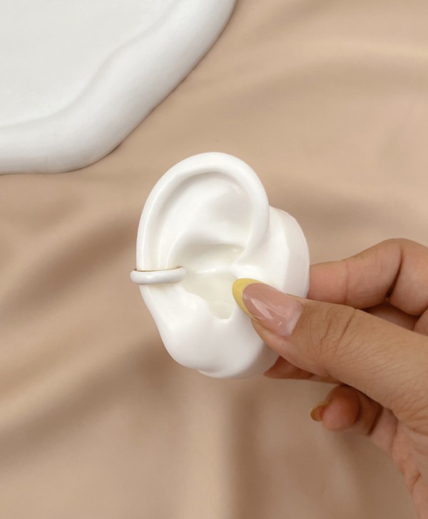Earcuff gold blanco